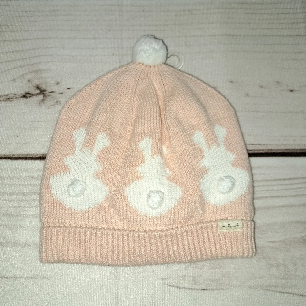 Millymook Baby Beanie 12-24 Months Peach Bunny